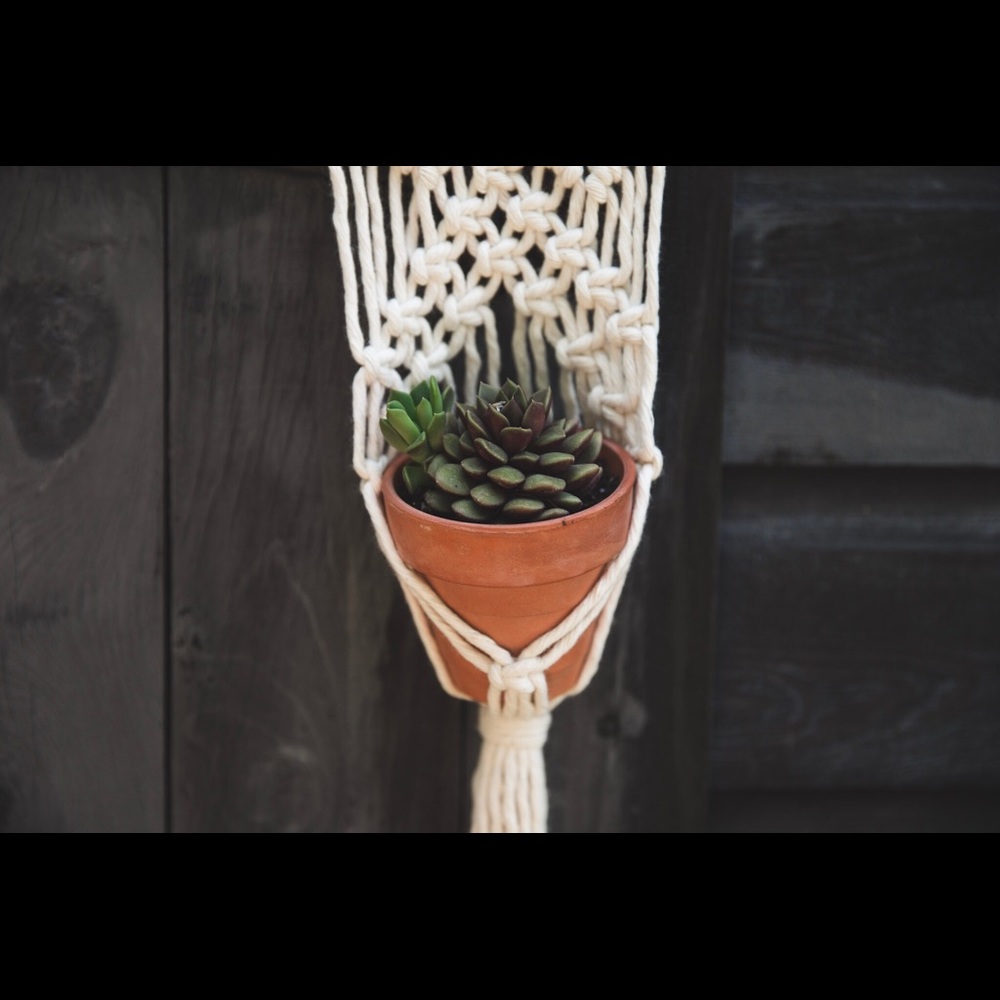 Handmade Macrame Plant Hanger - Picture 3 of 6